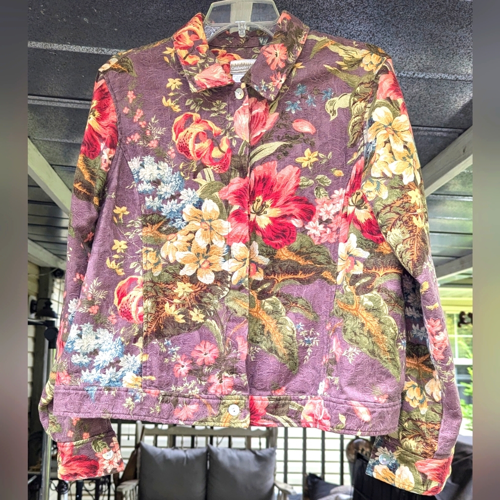 Coldwater Creek Floral Jacket